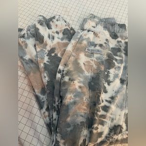tye dye Nike sweat pants